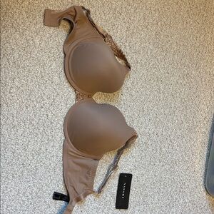 Natori Brown Lace Accent Bra